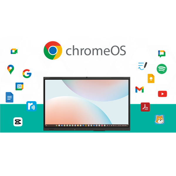 さつきの電子黒板「MIRAI TOUCH」でChromeOSが利用可能に、Bettにて